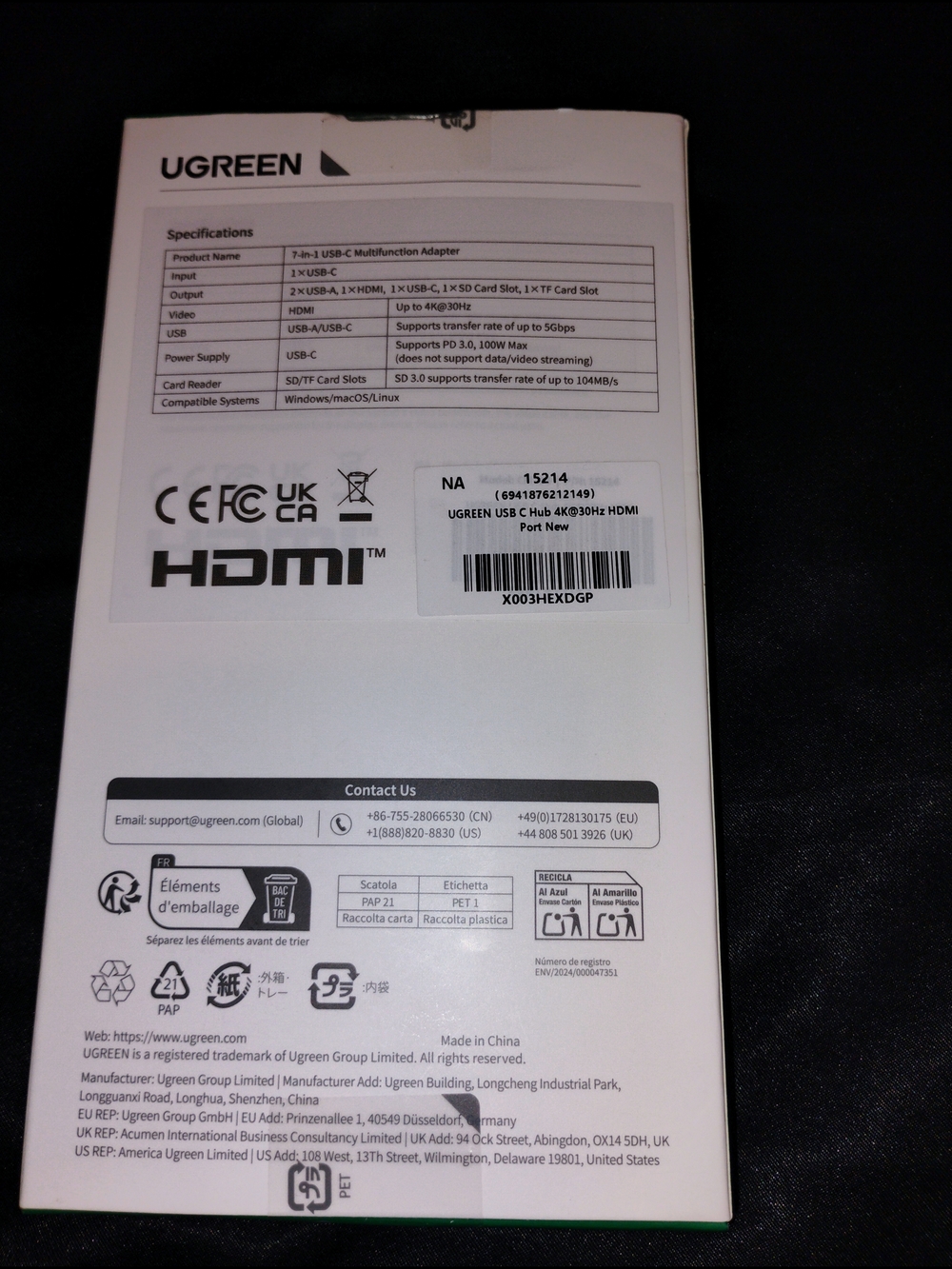 USB-C Multi-Function Hub - White - Picture 5 of 6
